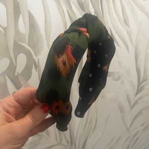 Lele Sadoughi jungle green headband